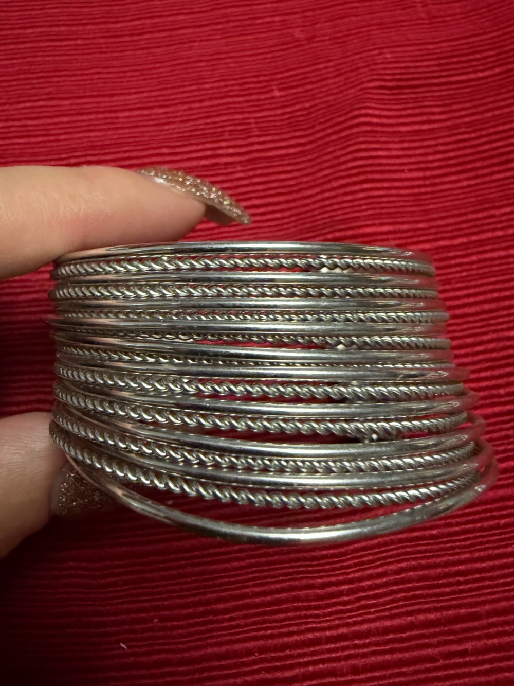 Park Lane Flair Silver Multi Coil Cuff Bracelet Flexible Statement Bracelet